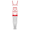 Livco Corsetti Fashion - Thiara Lc 20213 Ensemble Corps + Bas Rouge L/Xl